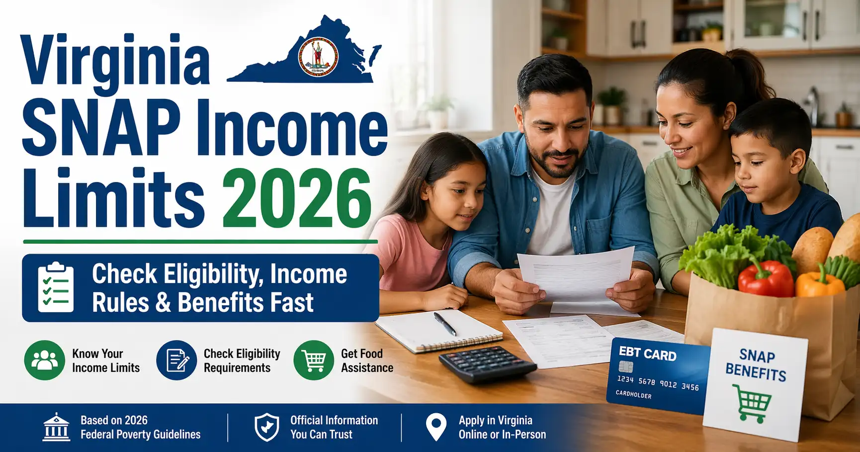 Snap income limits virginia