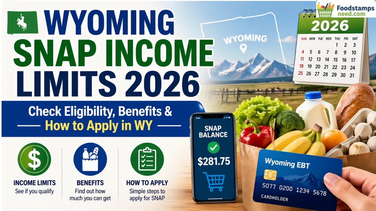SNAP income limits Wyoming