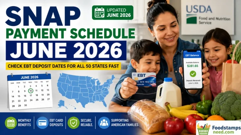 Food stamps payment dates june 2026